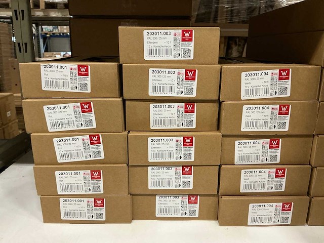 Partij diverse wiedemann conische kaarsen (70x) - afbeelding 7 van  7