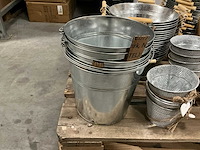 Partij diverse zinc buckets (260x) - afbeelding 2 van  12