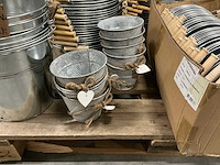 Partij diverse zinc buckets (260x) - afbeelding 3 van  12