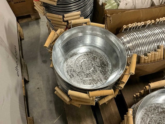 Partij diverse zinc buckets (260x) - afbeelding 5 van  12