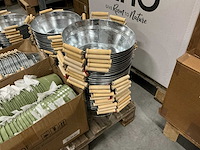 Partij diverse zinc buckets (260x) - afbeelding 7 van  12