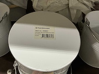 Partij diverse zinc buckets/bowls/candle holders (1220x) - afbeelding 1 van  4