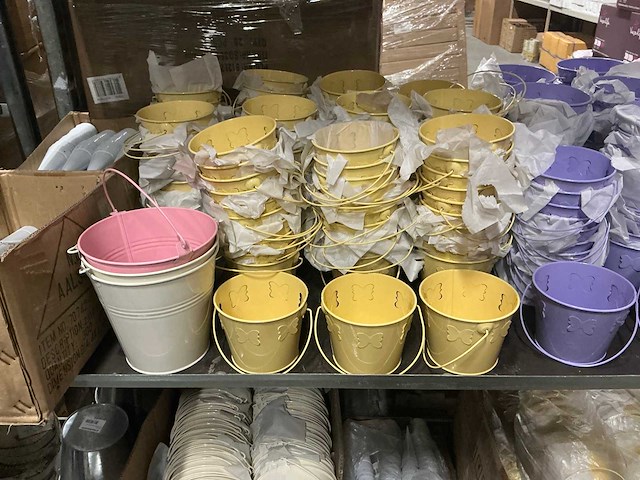 Partij diverse zinc buckets/overige (1505x) - afbeelding 10 van  19