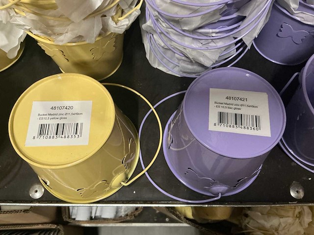 Partij diverse zinc buckets/overige (1505x) - afbeelding 11 van  19