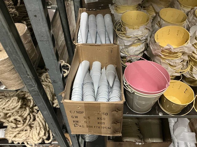 Partij diverse zinc buckets/overige (1505x) - afbeelding 12 van  19