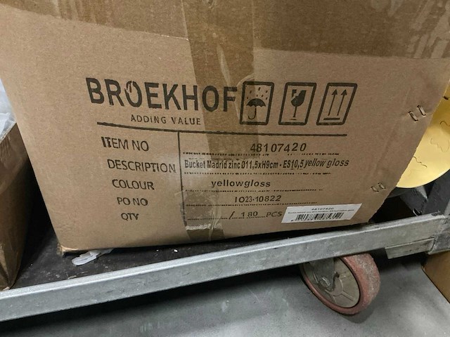 Partij diverse zinc buckets/overige (1505x) - afbeelding 19 van  19