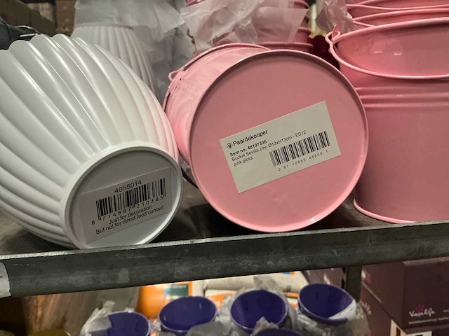 Partij diverse zinc buckets/overige (1505x) - afbeelding 8 van  19