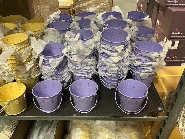 Partij diverse zinc buckets/overige (1505x) - afbeelding 9 van  19