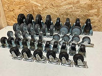 Partij diverse zwenk- en bokwielen (42x) - afbeelding 4 van  11