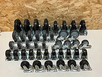 Partij diverse zwenk- en bokwielen (42x) - afbeelding 5 van  11