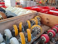 Partij diverse zwenk en bokwielen - afbeelding 10 van  14