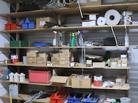 Partij diversen bestaande uit o.a. coroplast awx celband 9 x 4 mm, verzinkt staaldraad & draadnagels - afbeelding 1 van  16