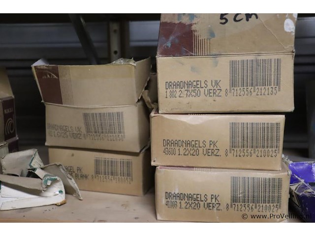 Partij diversen bestaande uit o.a. coroplast awx celband 9 x 4 mm, verzinkt staaldraad & draadnagels - afbeelding 15 van  16