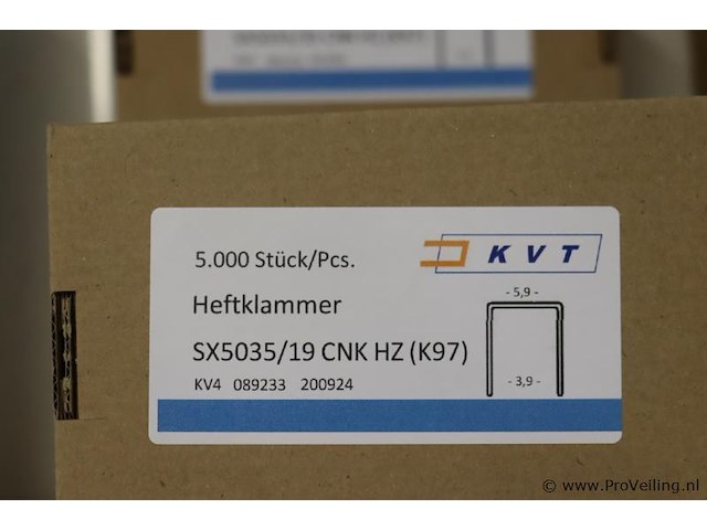 Partij diversen bestaande uit o.a. kvt heftklammer & bostitch sx503522z nieten - afbeelding 2 van  5