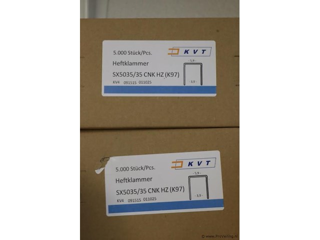Partij diversen bestaande uit o.a. kvt heftklammer & bostitch sx503522z nieten - afbeelding 3 van  5