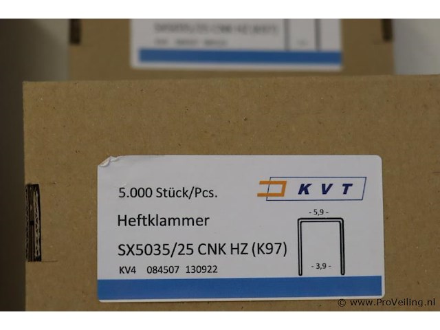 Partij diversen bestaande uit o.a. kvt heftklammer & bostitch sx503522z nieten - afbeelding 4 van  5
