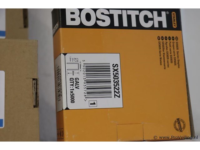 Partij diversen bestaande uit o.a. kvt heftklammer & bostitch sx503522z nieten - afbeelding 5 van  5
