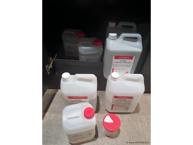 Partij diversen bestaande uit o.a. orthofex ortho-spray sprayvloeistof - afbeelding 1 van  3