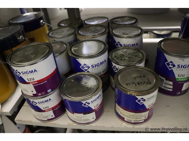 Partij diversen bestaande uit o.a. ppg s2u lakverf allure, sigma schakelverf & sikkens cetol novatech - afbeelding 4 van  21