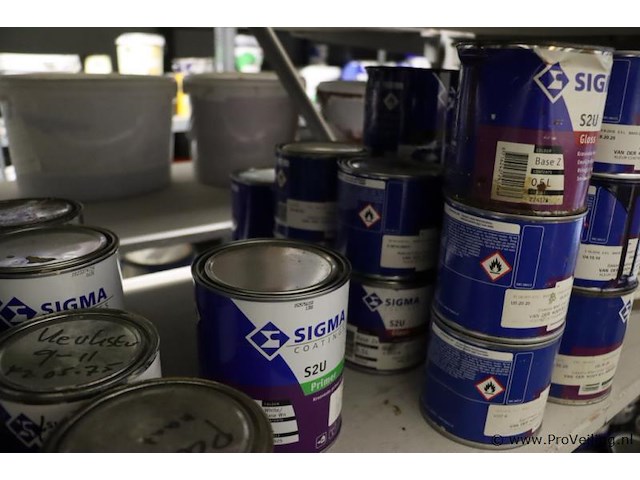 Partij diversen bestaande uit o.a. ppg s2u lakverf allure, sigma schakelverf & sikkens cetol novatech - afbeelding 5 van  21