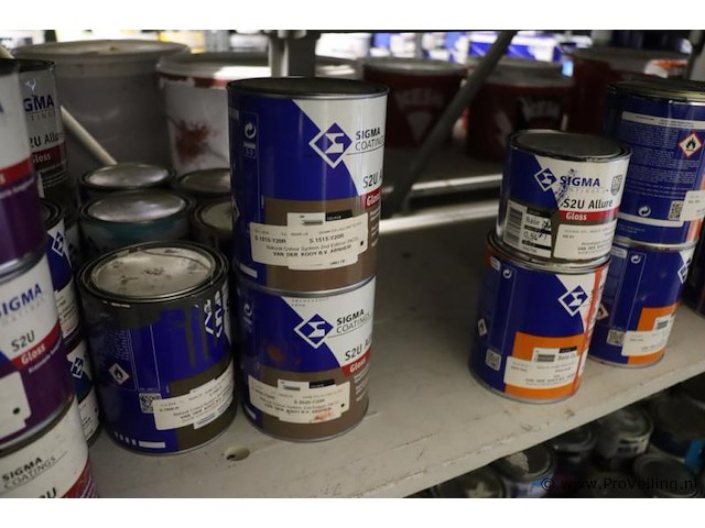 Partij diversen bestaande uit o.a. ppg s2u lakverf allure, sigma schakelverf & sikkens cetol novatech - afbeelding 6 van  21