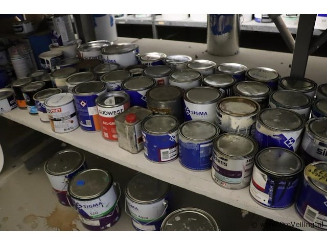 Partij diversen bestaande uit o.a. ppg s2u lakverf allure, sigma schakelverf & sikkens cetol novatech - afbeelding 10 van  21
