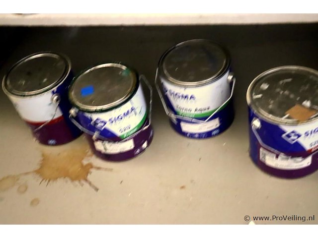 Partij diversen bestaande uit o.a. ppg s2u lakverf allure, sigma schakelverf & sikkens cetol novatech - afbeelding 13 van  21