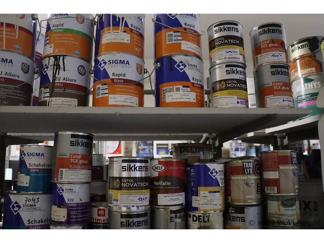 Partij diversen bestaande uit o.a. ppg s2u lakverf allure, sigma schakelverf & sikkens cetol novatech - afbeelding 12 van  21