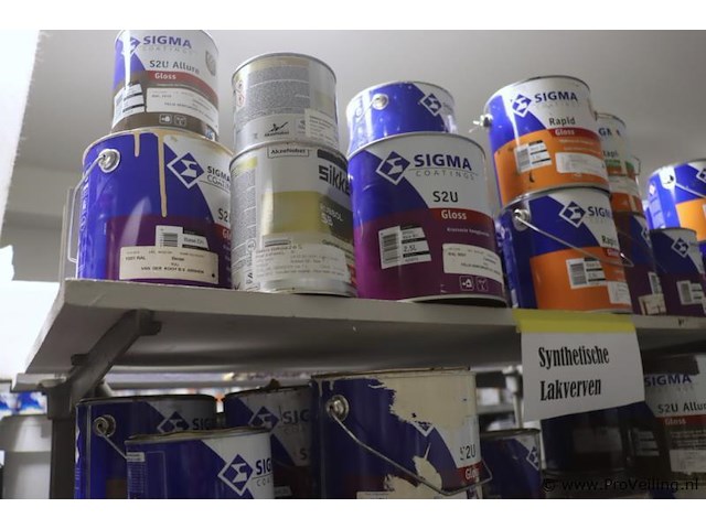 Partij diversen bestaande uit o.a. ppg s2u lakverf allure, sigma schakelverf & sikkens cetol novatech - afbeelding 16 van  21