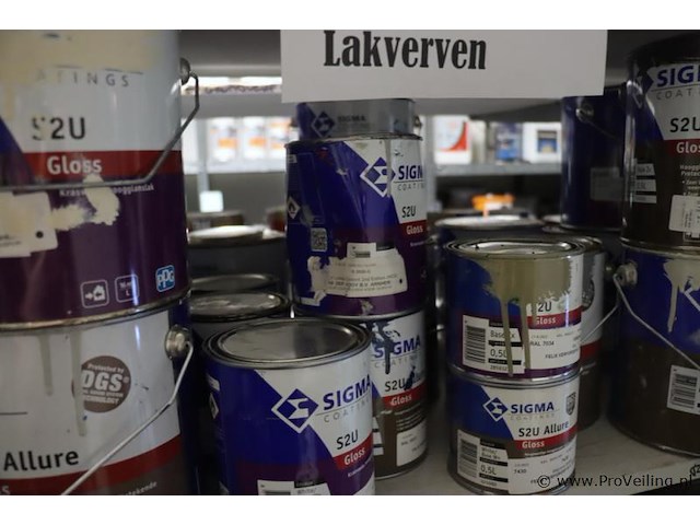 Partij diversen bestaande uit o.a. ppg s2u lakverf allure, sigma schakelverf & sikkens cetol novatech - afbeelding 18 van  21