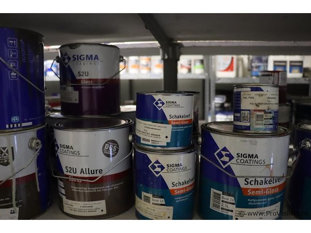 Partij diversen bestaande uit o.a. ppg s2u lakverf allure, sigma schakelverf & sikkens cetol novatech - afbeelding 19 van  21