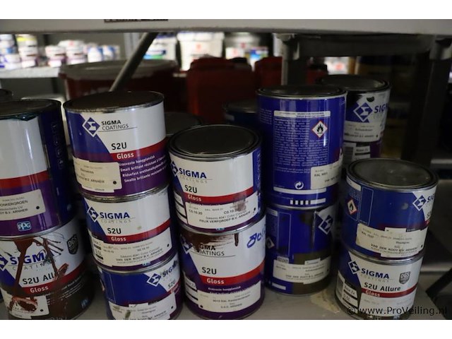 Partij diversen bestaande uit o.a. ppg s2u lakverf allure, sigma schakelverf & sikkens cetol novatech - afbeelding 21 van  21