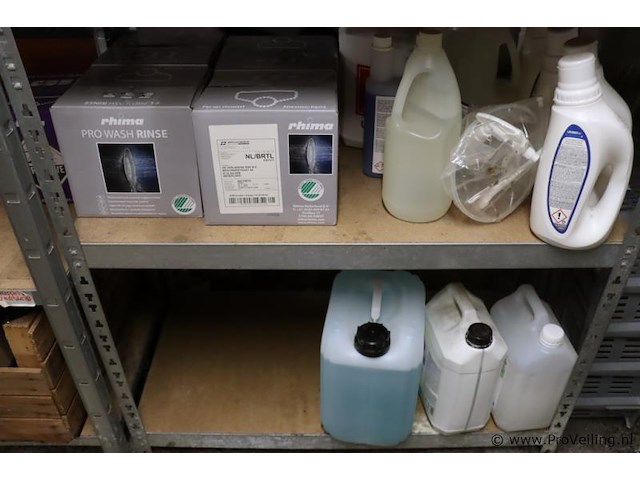 Partij diversen bestaande uit o.a. rhima pro wash naglansmiddel voor vaatwasmachines rinse 41000006 & leventi ontkalkingspoeder - afbeelding 1 van  7