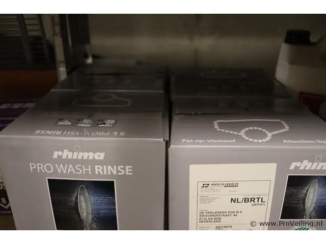 Partij diversen bestaande uit o.a. rhima pro wash naglansmiddel voor vaatwasmachines rinse 41000006 & leventi ontkalkingspoeder - afbeelding 3 van  7