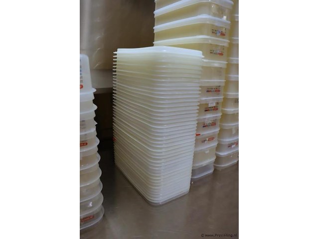 Partij diversen o.a. araven gn voorraadbakken & maatbekers - afbeelding 2 van  6