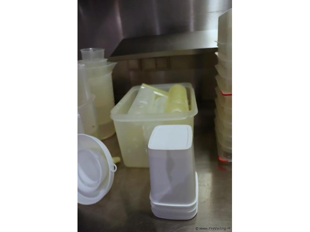 Partij diversen o.a. araven gn voorraadbakken & maatbekers - afbeelding 4 van  6