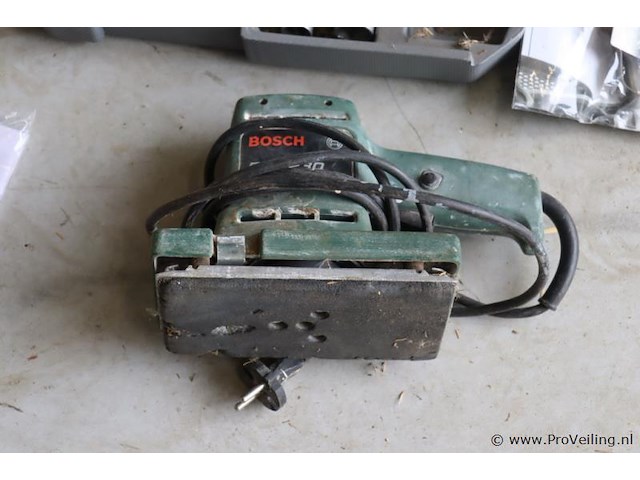 Partij diversen o.a. bosch schuurmachine type psp 230, handzaag, tang, boor & stanley messen - afbeelding 4 van  9