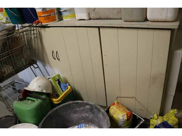 Partij diversen o.a. excluton sierzand, speciekuip, jerrycans, metselmortel & plantengieter - afbeelding 4 van  14