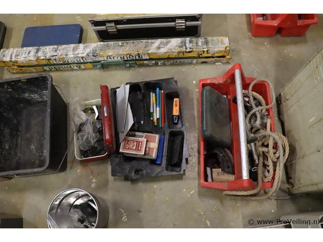 Partij diversen o.a. fischer mobibox gereedschapsbak 60524 - afbeelding 7 van  17