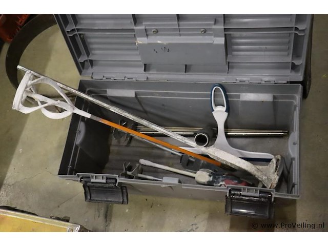 Partij diversen o.a. fischer mobibox gereedschapsbak 60524 - afbeelding 9 van  17