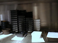 Partij diversen o.a. glazen voorraadpot, braadpannen & (saus) bakjes - afbeelding 2 van  4