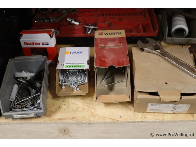 Partij diversen o.a. handgereedschap & bevestigingsmaterialen - afbeelding 4 van  6