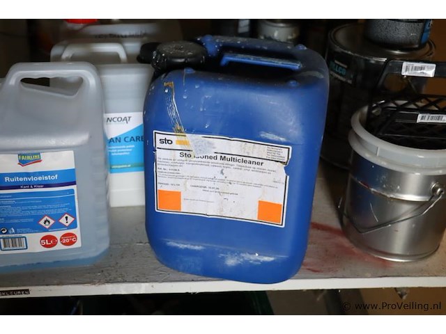 Partij diversen o.a. metzger snelcement, toupret stopverf, multicleaner, ammoniak oplossing, easy-wax r & bostik zwaluw beglazingskit hybriseal 2ps - afbeelding 3 van  16