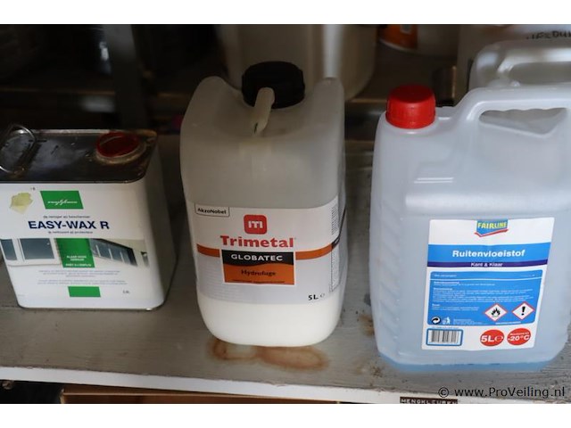 Partij diversen o.a. metzger snelcement, toupret stopverf, multicleaner, ammoniak oplossing, easy-wax r & bostik zwaluw beglazingskit hybriseal 2ps - afbeelding 4 van  16