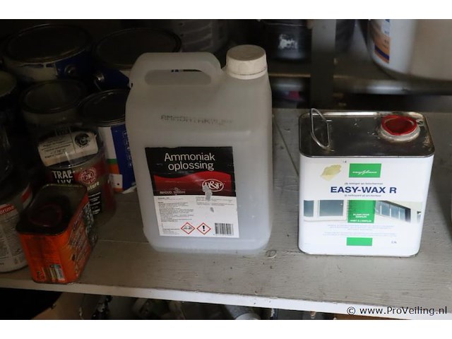 Partij diversen o.a. metzger snelcement, toupret stopverf, multicleaner, ammoniak oplossing, easy-wax r & bostik zwaluw beglazingskit hybriseal 2ps - afbeelding 5 van  16