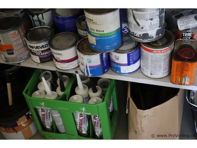 Partij diversen o.a. metzger snelcement, toupret stopverf, multicleaner, ammoniak oplossing, easy-wax r & bostik zwaluw beglazingskit hybriseal 2ps - afbeelding 6 van  16
