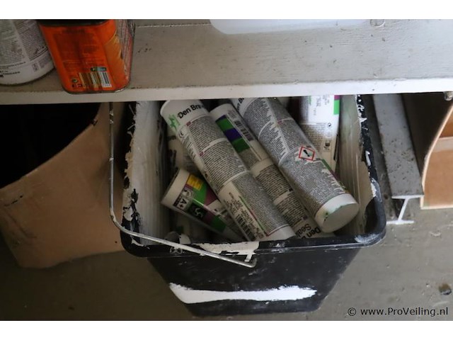 Partij diversen o.a. metzger snelcement, toupret stopverf, multicleaner, ammoniak oplossing, easy-wax r & bostik zwaluw beglazingskit hybriseal 2ps - afbeelding 7 van  16