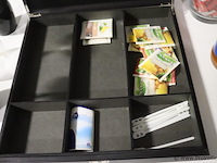 Partij diversen o.a. nestle nescafé opbergdoos voor koffiezakjes, wijnglazen & suikerpotje - afbeelding 4 van  5