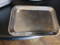 Partij diversen o.a. schaal op voet, serveer & dienbladen - afbeelding 3 van  5