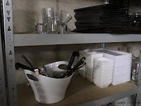 Partij diversen o.a. serveerschaaltjes, borden & glazen - afbeelding 1 van  8